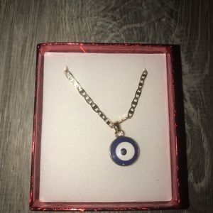 14k goldfill chain with eye pendant